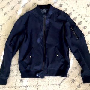 Jcrew Wallace &Barnes Bomber Jacket Navy